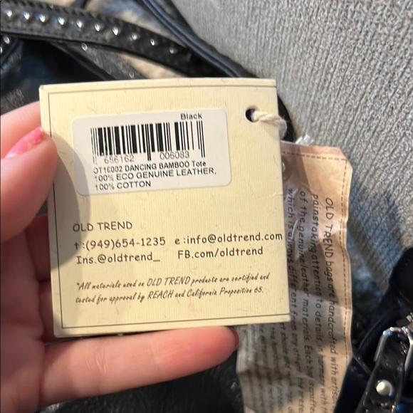 Black Leather Tote Bag - Picture 7 of 7